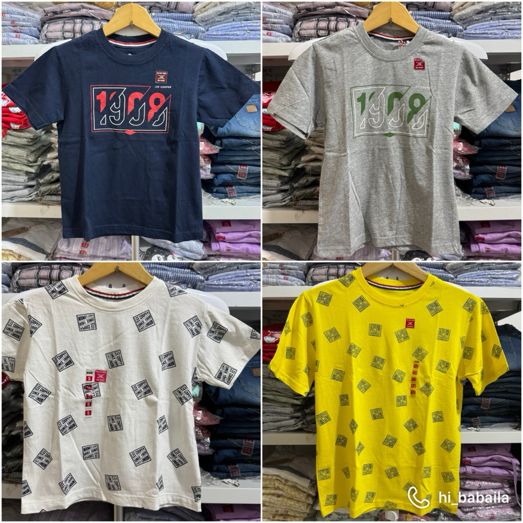 Lee Cooper Kids Original Kaos Lengan Pendek Anak Laki-laki
