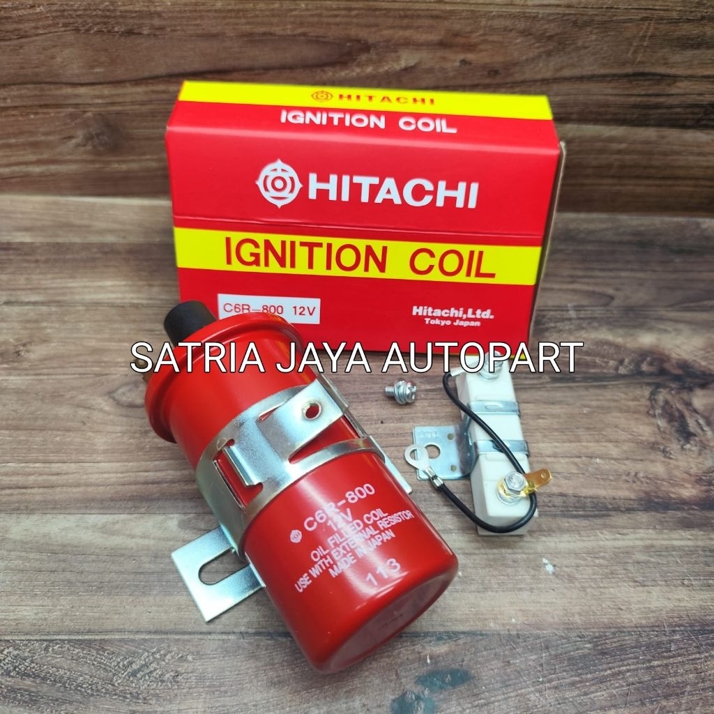 COIL IGNITION-KOIL BOTOL PANJANG SUZUKI CARRY 1.0 EXTRA 1.3 FUTURA 1.5 KARBU ORIGINAL HITACHI GARANS