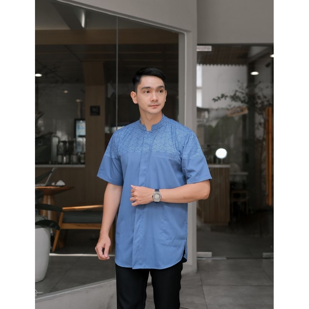 kemeja muslim pria dewasa/kemeja Koko pria dewasa/baju muslim pria dewasa