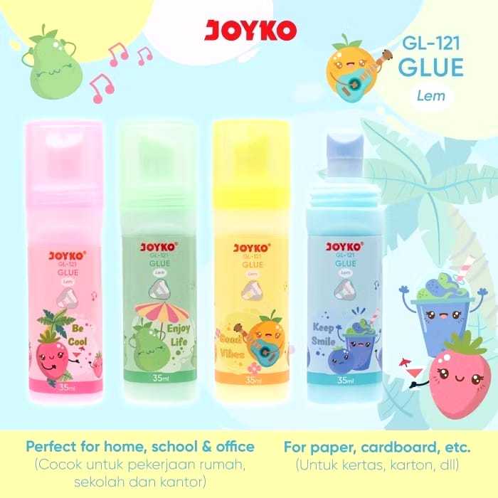 

Veiso_Liquid Glue Lem Kertas Cair Joyko GL-121 35ml