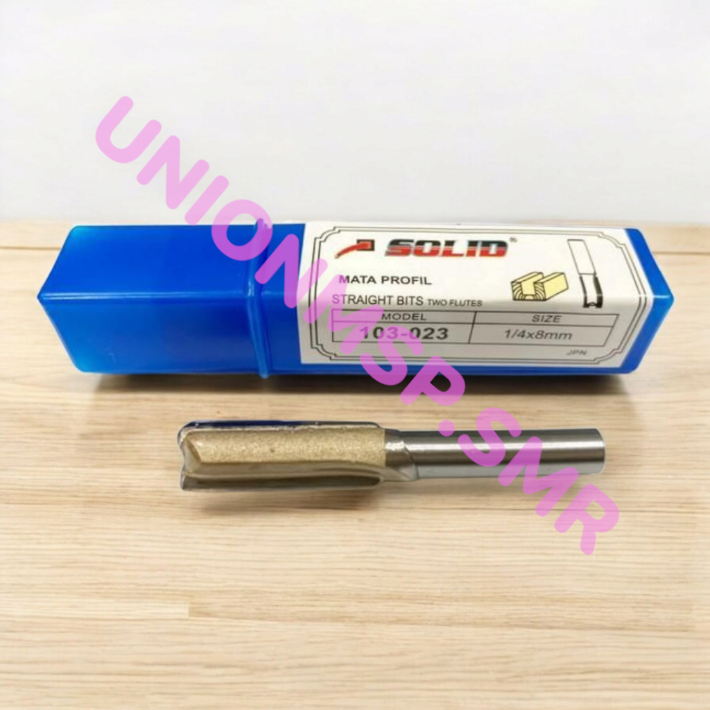 SOLID AS 1/4 Inch Straight Bits | Mata Profil Router Lurus Berkualitas