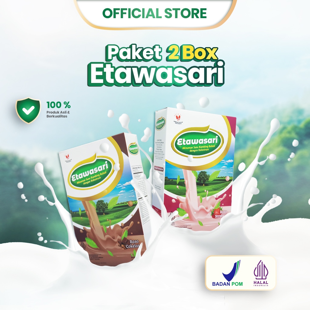 

Etawasari - 2 Box Susu Etawa Solusi Ampuh, Menjaga Kesehatan dari Serangan Virus & Bakteri