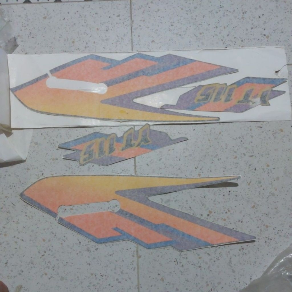 Striping stiker set yamaha yt yt115 ori permanent laminasi lama