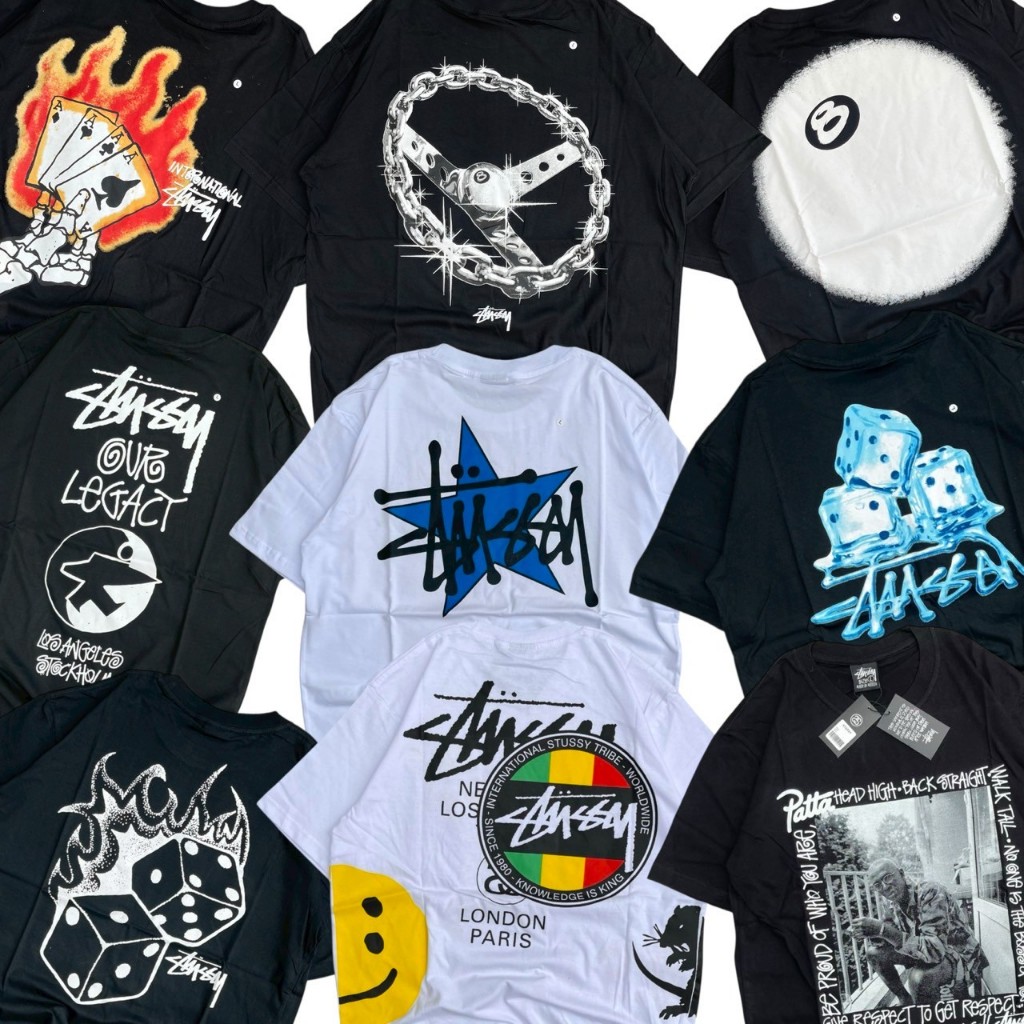 KAOS STUSSY - T-SHIRT STUSSY BAJU PRIA KAOS PRIA KAOS PRIA STUSSY KAOS SKENA STREETWEAR STUSSY