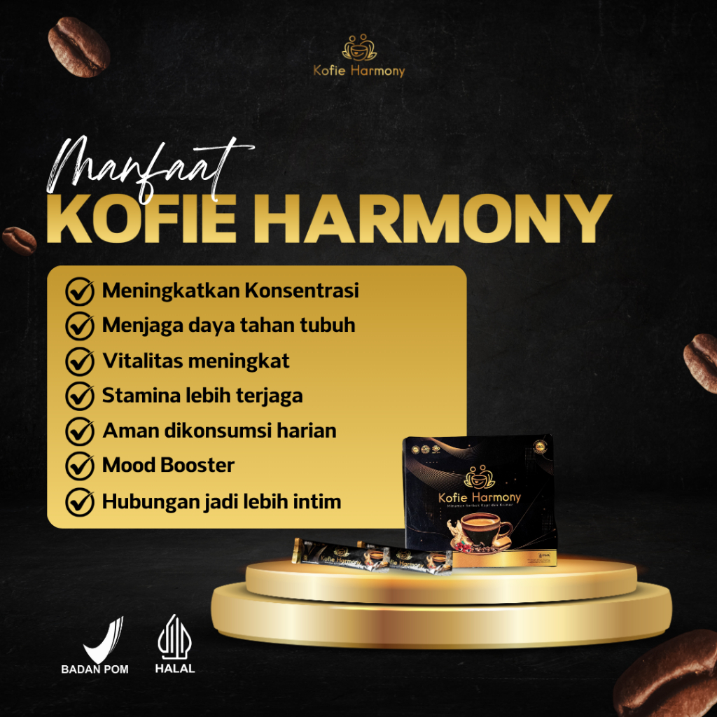 

Kofie Harmony isi 3 sachet Kopi Instan Creamy untuk Pasangan Romantis Rasa Lembut dan Wangi