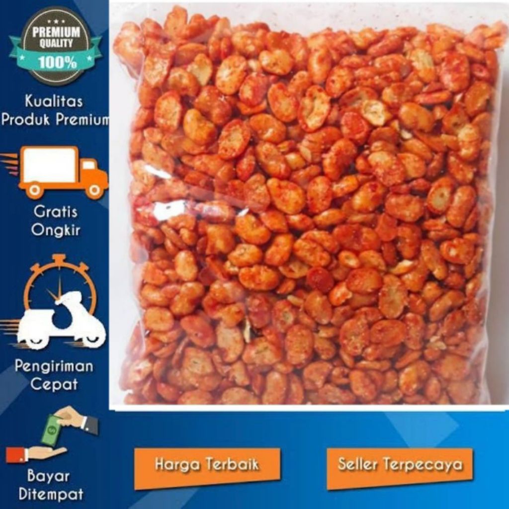 

Kacang koro kupas pedas asin kacang mersi 200 gr