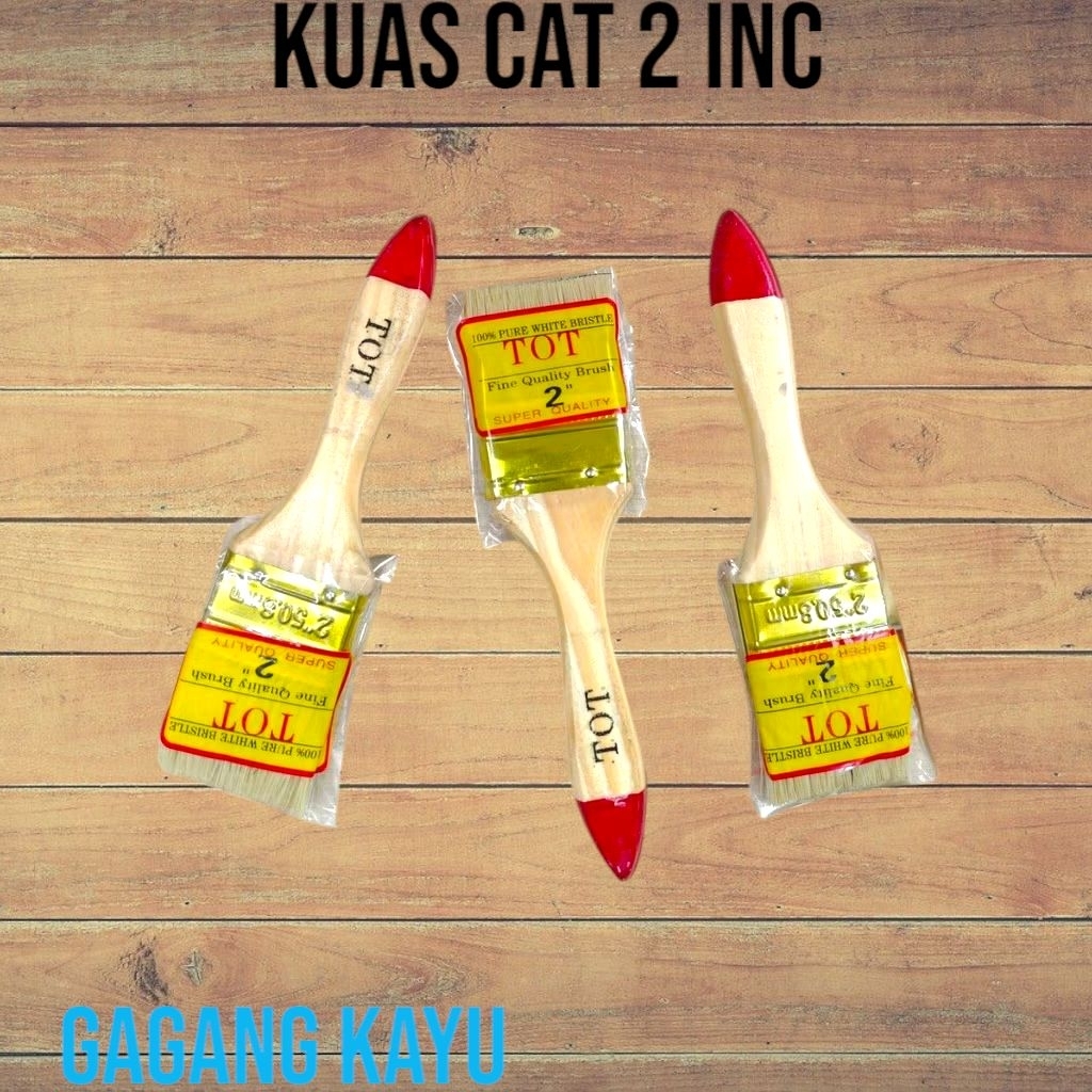 

KUAS CAT GAGANG KAYU MURAH 2INC