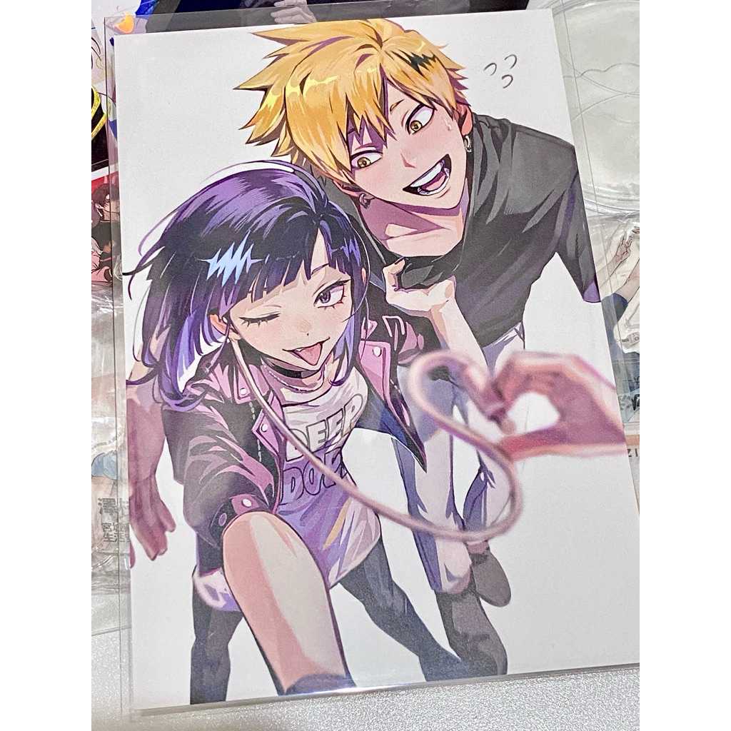 

[BACA DESC] mha bnha my hero academia fanmerch postcard posca kuby