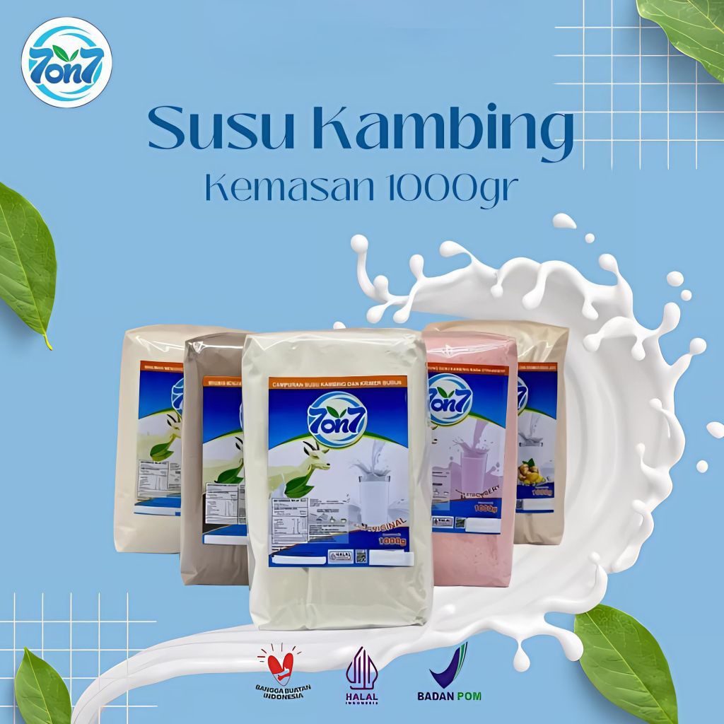 

Susu Kambing Etawa Bubuk 1kg 7on7 Penggemuk Stamina Asi