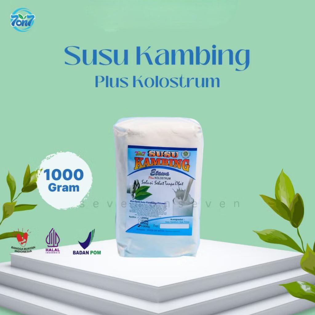 

7on7 Susu Kambing Etawa Bubuk Plus Kolostrum 1kg