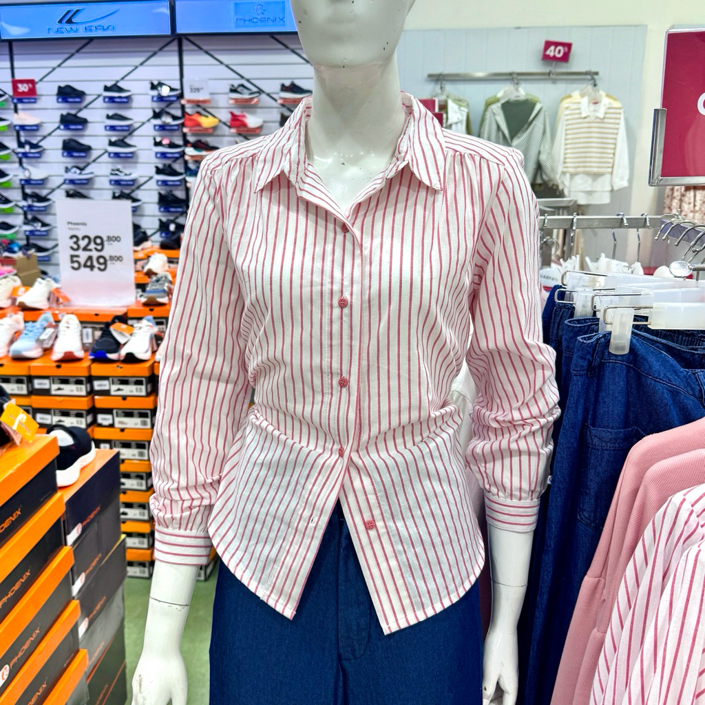 GRAPHIS - NEW Kemeja Salur Wanita (S-L)