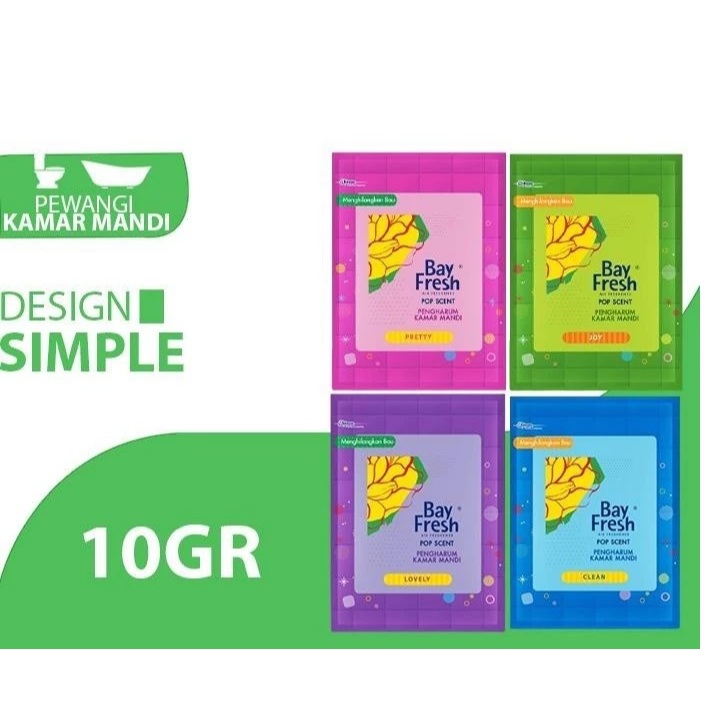BAY FRESH POP SCENT PENGHARUM KAMAR MANDI 10Gr