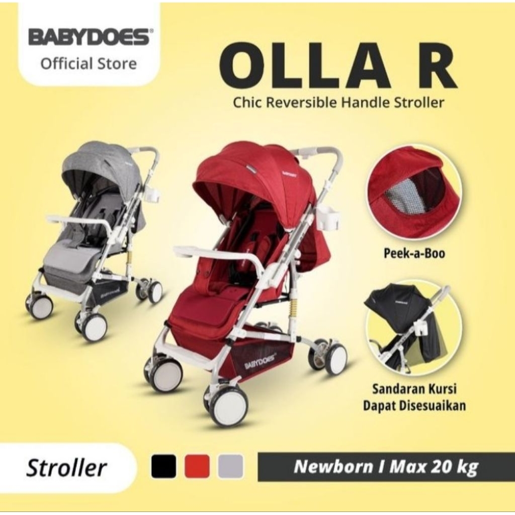 Stroller Babydoes Olla+ / Babydoes Olla R / Babydoes Olla R+ Kereta Dorong JunDW