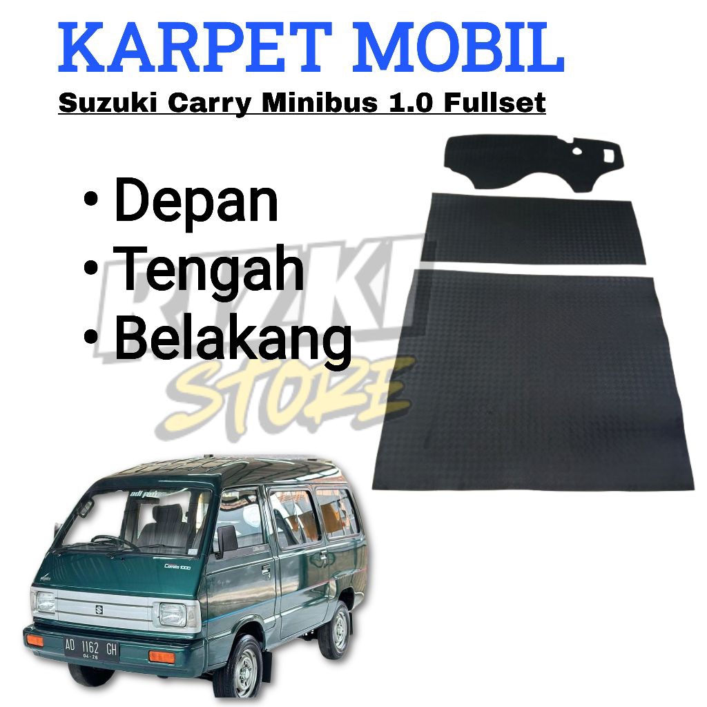 Karpet Mobil Suzuki Carry Minibus 1.0 Fullset,Karpet alas kaki matras mobil Carry minibus 1.0