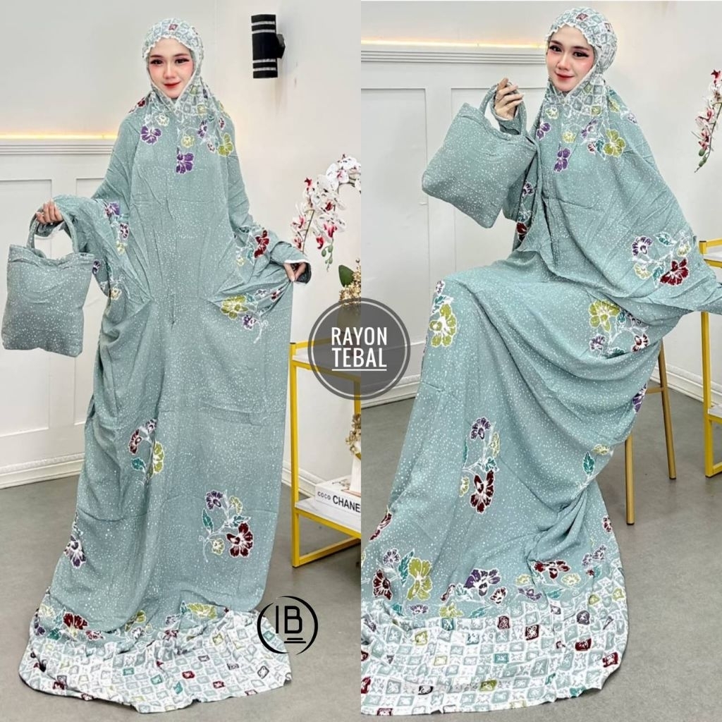 mukena dewasa mukena lajuran adem rayon tebal mukenah terusan mukena batik pekalongan