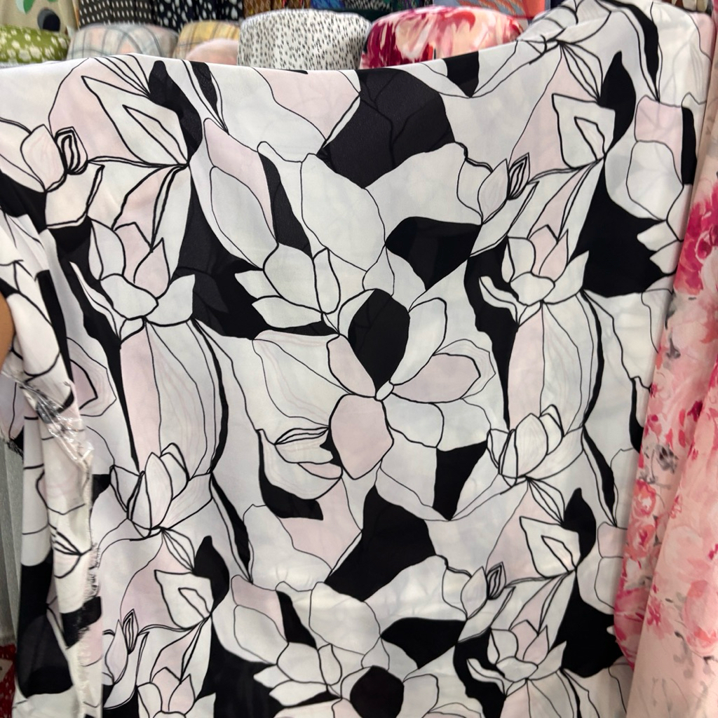 Kain Zara Crepe - kain zara crepe premium - kain crepe premium - kain zara motif // lq