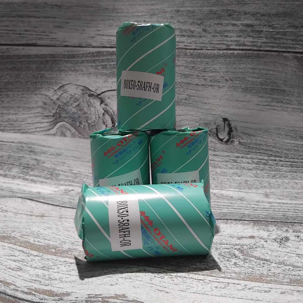 

Kertas Kasir Struk Thermal Otani 80x50. Thermal Paper Roll 80 x 50