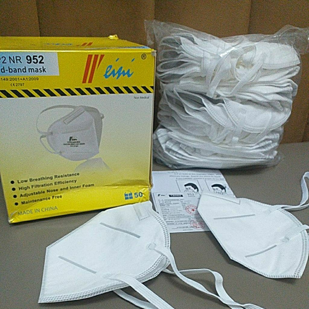 Masker KN95 Hijab Headloop 5ply isi 50 pcs Headle BFE 95%