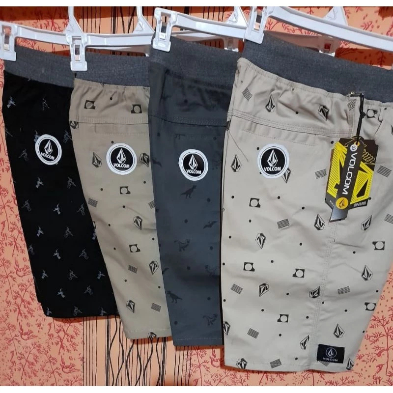 Celana Pendek Chinos Motif Print Celana Pendek Pria Chinos Motif
