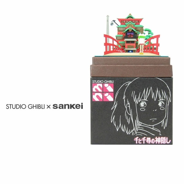 Sankei Miniatuart Studio Ghibli Spirited Away Mini Paper Kit Pajangan Diorama Limited Edition