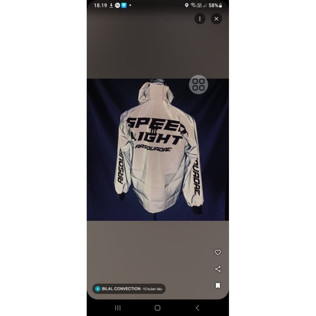 JAKET REFLEKTIVE CUSTOM SABLON BEBAS