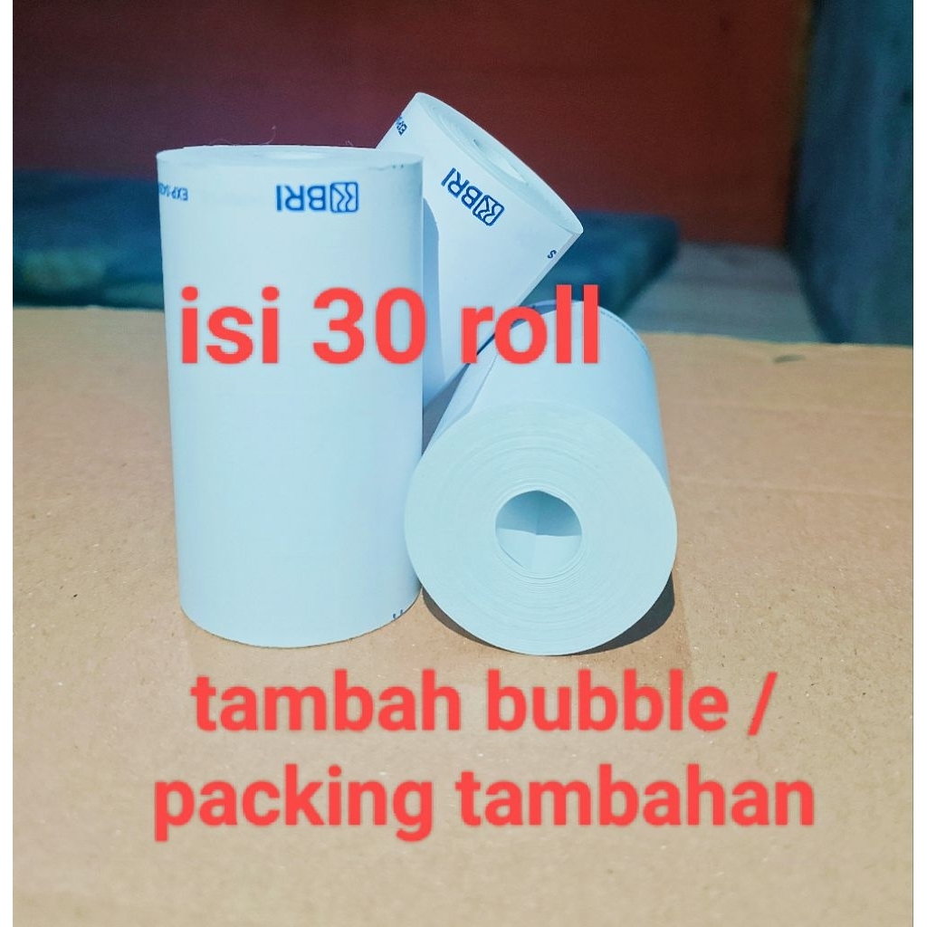 

RB6 30 pcs kertas thermal bri 58/57x30mm paket 1kg