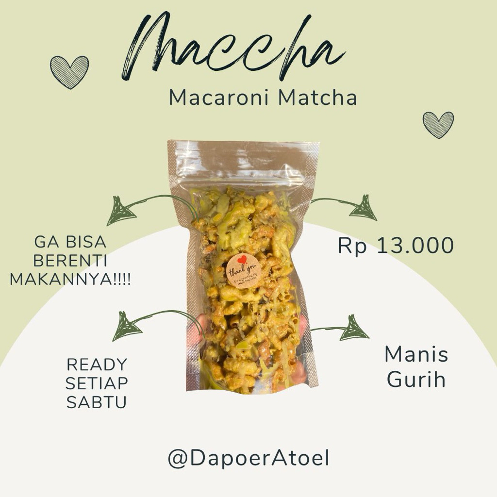 

MACCA MAKARONI MATCHA