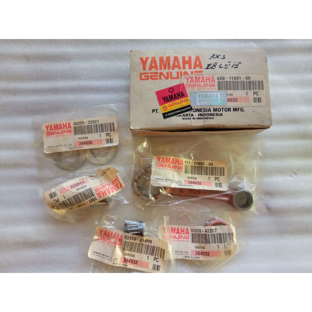 stang piston stang seher set conrod kit rxs rx spesial original japan 4x8-11651-00