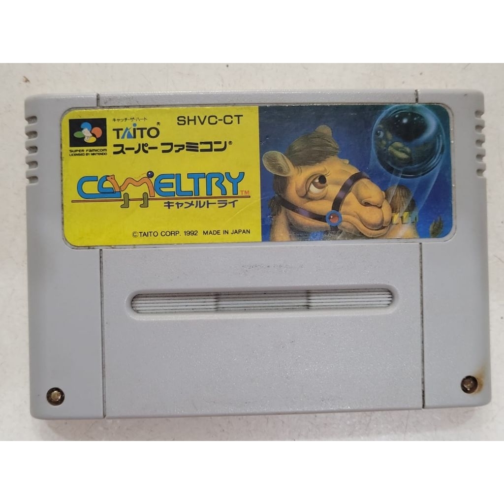 KASET SNES CATRIDGE SNES CAMELTRY ORIGINAL