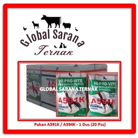 Pakan Ayam A591K (Anak Ayam Bangkok) / A594K (Ayam Bangkok Dewasa) 1 Dus