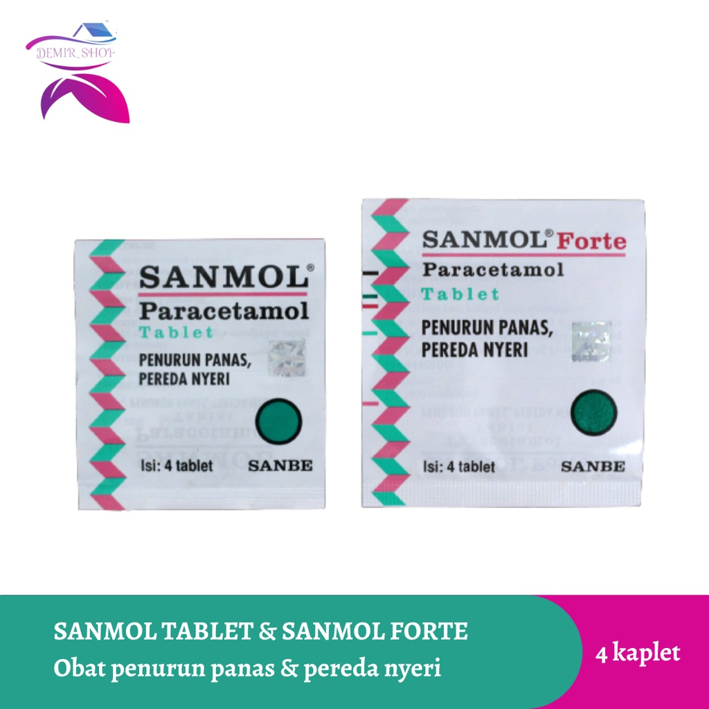 Sanmol Tablet Paracetamol Sanmol Forte Tablet Obat Penurun Panas Demam & Pereda Nyeri