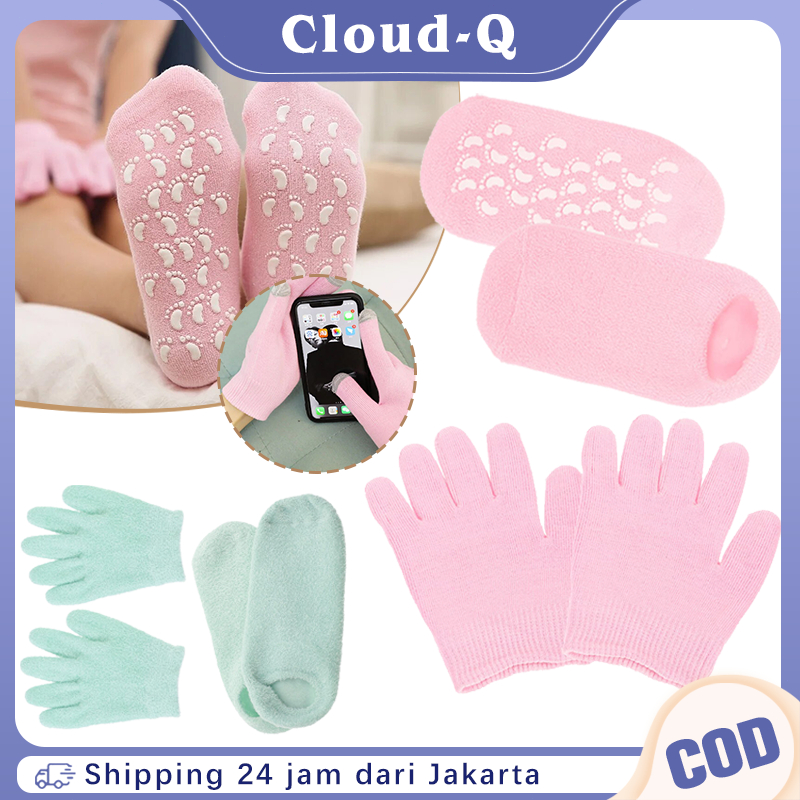 Kaus Kaki Spa Gel Sarung Pemutih PengelupasanTangan Spa Alat Perawatan Kaki Spa Gel Socks