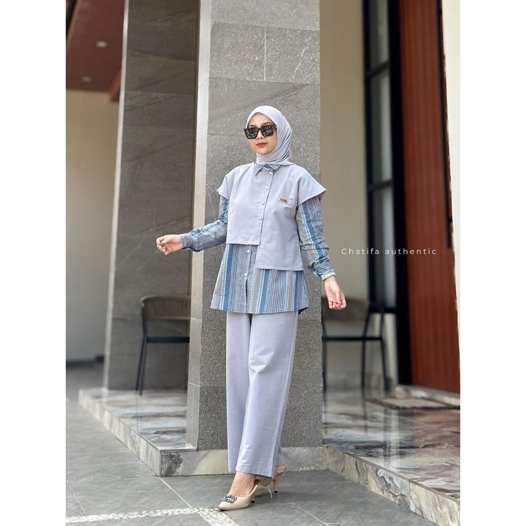 set MANJJA by Chatifa Authentic | Setelan triset premium | 100% Original