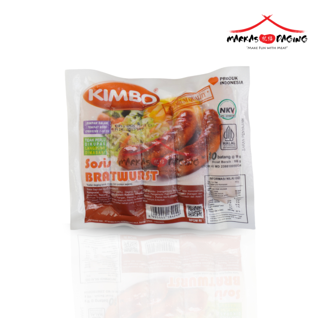 

KIMBO SOSIS BRATWURST 500 GR ISI 10 - Markasdaging
