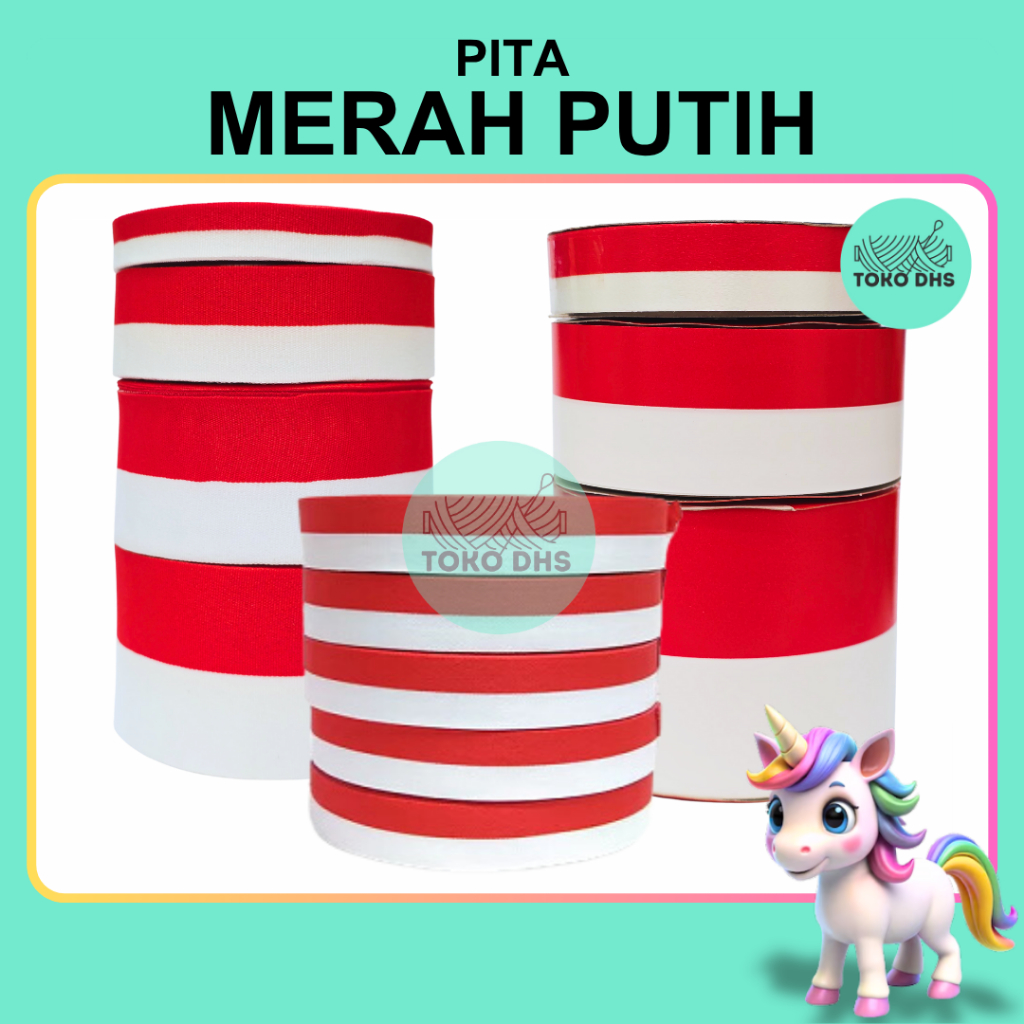 

PITA MERAH PUTIH / PITA KAIN BENDERA Min Order 10