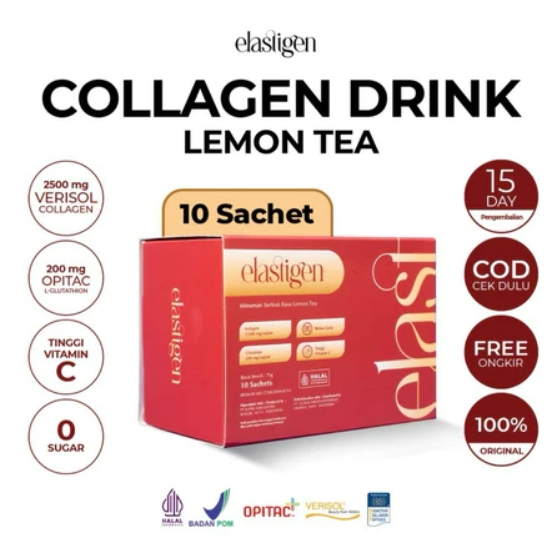 ELASTIGEN Minuman Kolagen Dengan Verisol & Glutathione OPITAC isi 10 Sachet