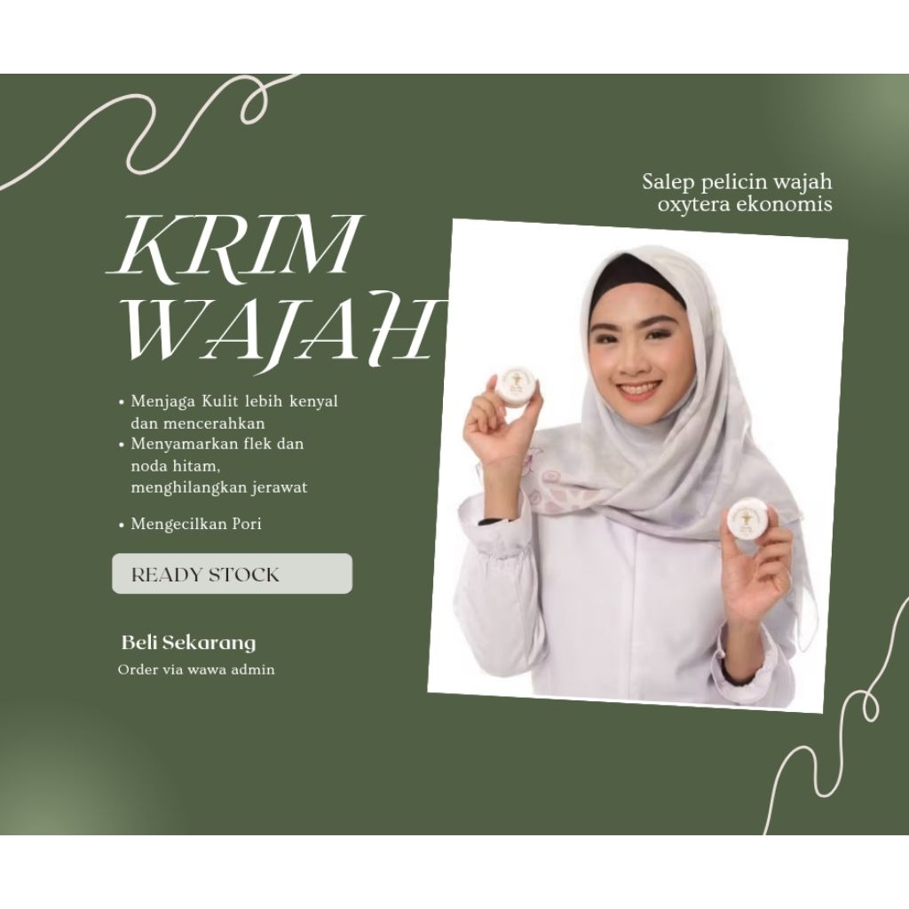 READY KRIM WAJAH SIANG/MALAM PELICIN WAJAH EKONOMIS