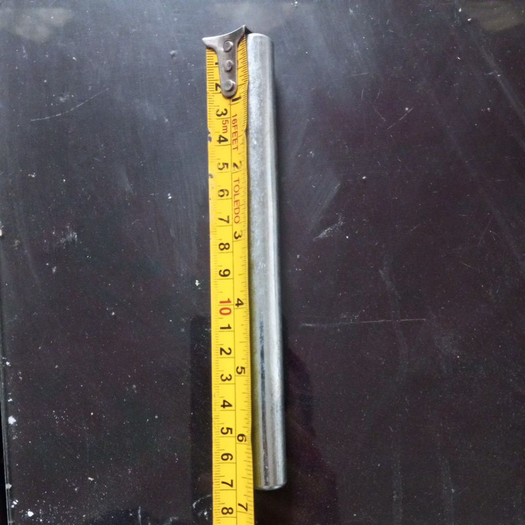 as roda lori/gerobak pasir/gerobak sorong panjang as besi lori 17cm