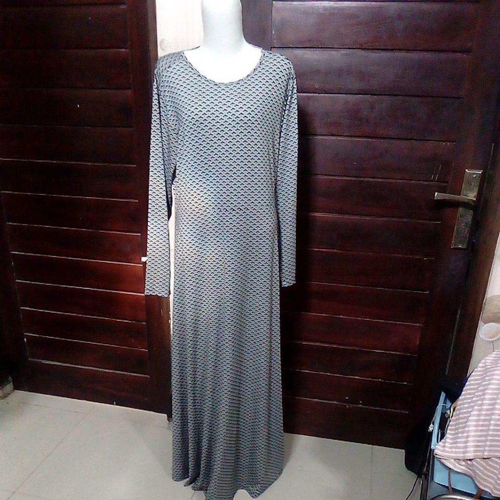 dress gamis jumbo negopreloved by Elzata