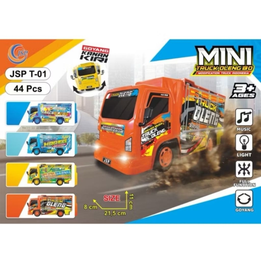Mainan Anak Basuri Mini Truck Oleng JSP Kode T01 Mainan TRUCK oleng kanan kiri