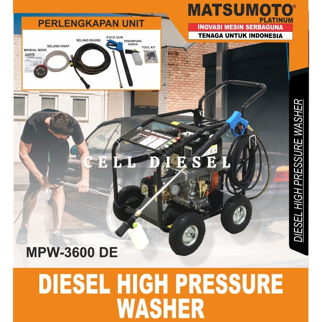 High Pressure Power Jet Cleaner MATSUMOTO MPW 3600 DE