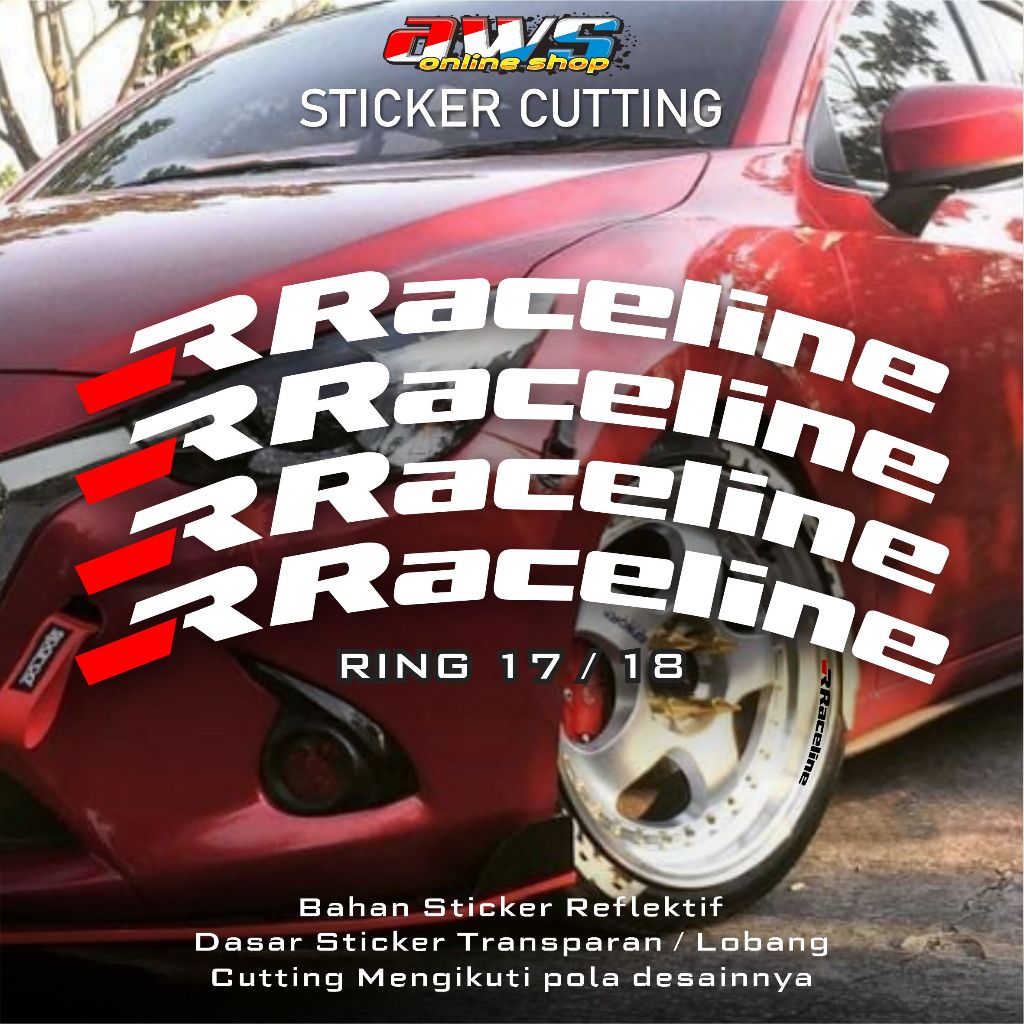 Sticker Cutting Velg RACELINE Ring 17 18