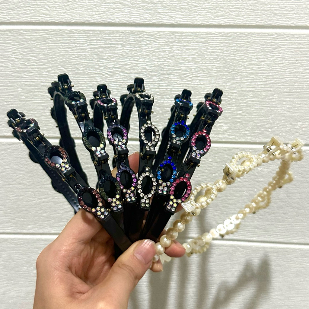 Bando Jepit Keliling | Bendo Jepit warna blink blink | Bando jepit mutiara