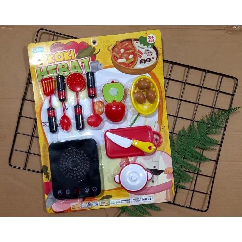 Mainan masak masakan set lengkap kemasan pres besar / MK 01