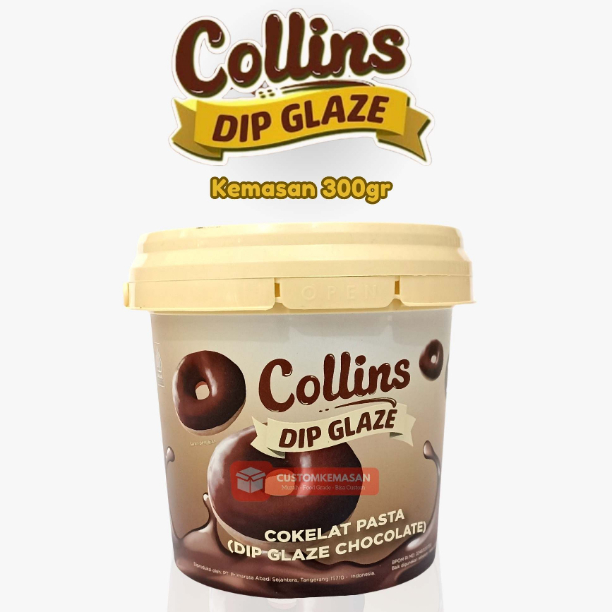 

COLLINS DIP GLAZE CHOCOLATE 300GR - SELAI