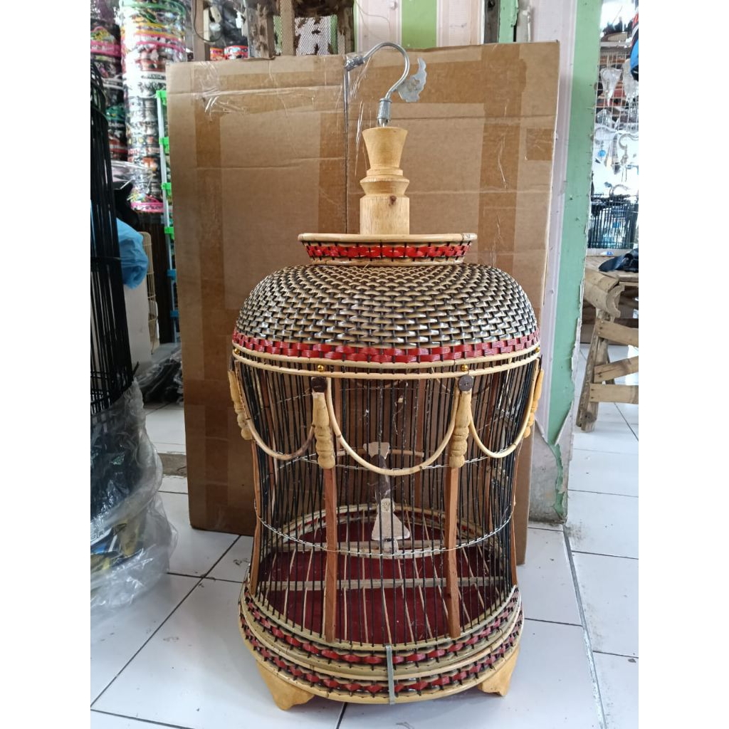SANGKAR PERKUTUT RAJUT MATARAM PERNIS