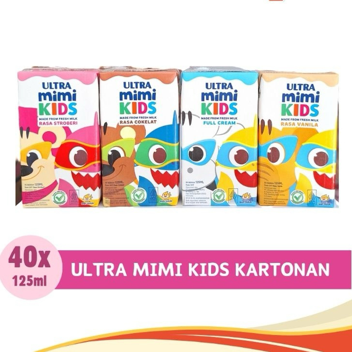 

ultra Milk Susu UHT Susu Anak Ultra Mimi Kids - Susu Kotak Ultramini Kids 125ml