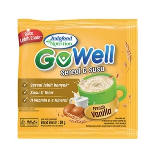

gowell vanilla 1 renteng (10 sachet)