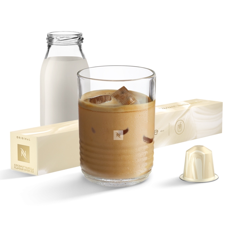 

Nespresso Coconut Vanilla Flavour Over Ice Limited Edition Coffee Capsule / Kapsul Kopi - 10 Capsules