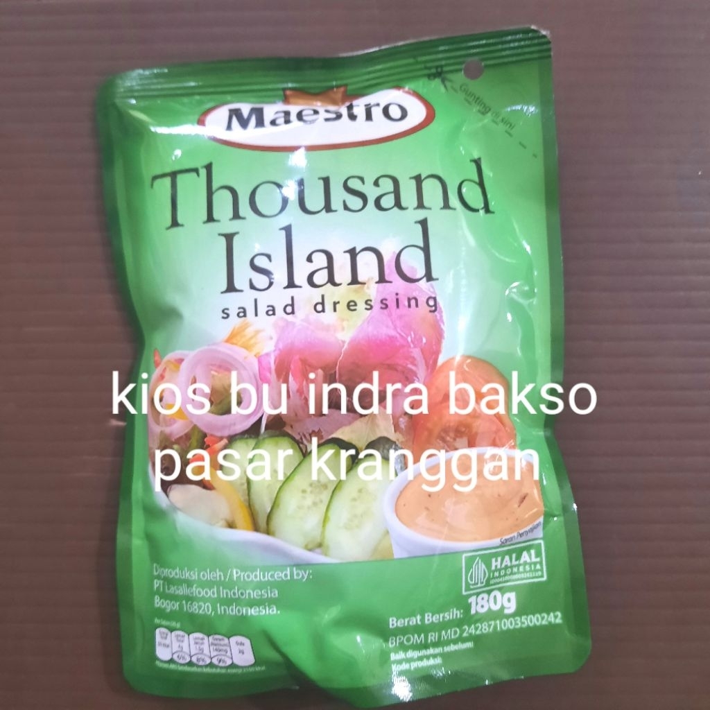 

maestro thousand island 180 gr salad dressing